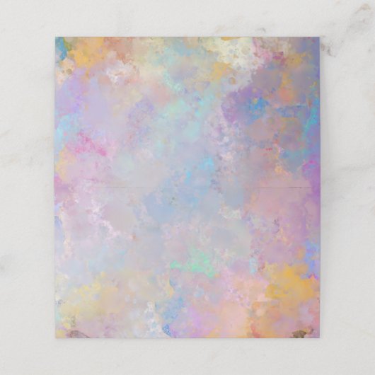 美しい抽象芸術（ばちゃばちゃ）跳ねる水彩背景 ロイヤリティカード (外部開封)