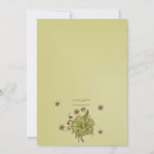 美しい招待状 招待状 (裏面)