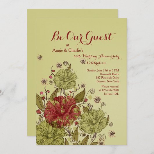 美しい招待状 招待状 (正面/裏面)