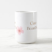美しい挨拶 美しく優雅な花のギフト コーヒーマグカップ (中央)