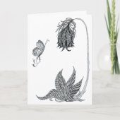 美しい描グリーティングカードへ カード (正面)