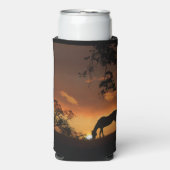 美しい放牧馬インサンライズクーラーボックス スリム缶クーラー (Seltzer正面)