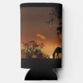 美しい放牧馬インサンライズクーラーボックス スリム缶クーラー (裏面)