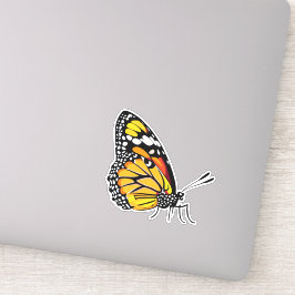 美しい数々の色の蝶 シール