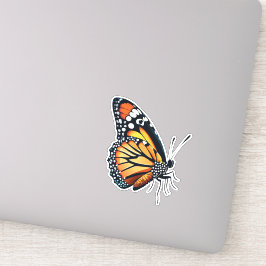 美しい数々の色の蝶 シール