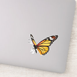 美しい数々の色の蝶 シール