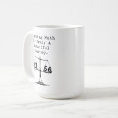 美しい数学の旅の教育者 コーヒーマグカップ (正面左)