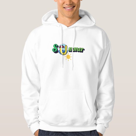 美しい文字ベースのtシャツ パーカ (正面)