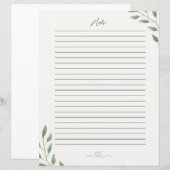 美しい文房具とノート (正面/裏面)