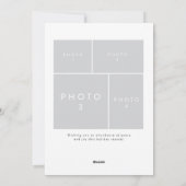 美しい新婚オーバルオーバーレイホリディフォト シーズンカード (裏面)