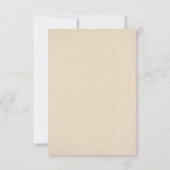 美しい新郎新婦の結婚式のRSVPカード 出欠カード (裏面)