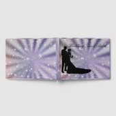 美しい新郎新婦ダンスシルエット結婚ズ ゲストブック