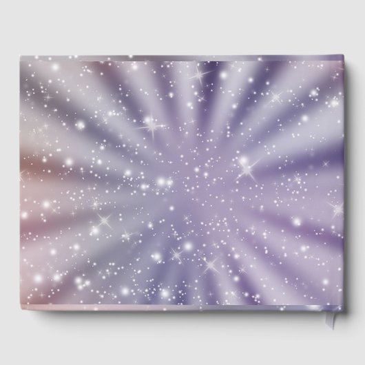 美しい新郎新婦ダンスシルエット結婚ズ ゲストブック (裏面)