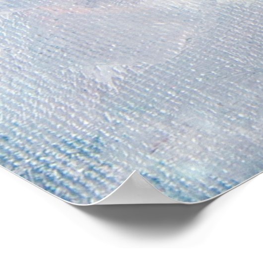 美しい新鮮な花束の抽象芸術油絵 ポスター (角)