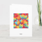 美しい旅のウェディング招待状 LGBTQ サンキューカード (裏面)