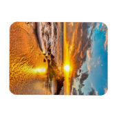 美しい日の出はビーチ磁石 マグネット (横)