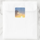 美しい日の出 スクエアシール (バッグ)