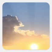 美しい日の出 スクエアシール (正面)