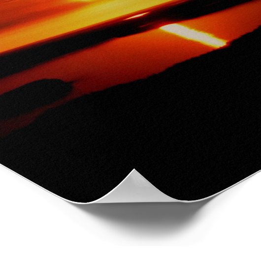 美しい日の出 ポスター (角)