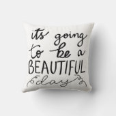 美しい日の原稿があることをその行くこと クッション (裏面)