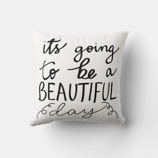 美しい日の原稿があることをその行くこと クッション (裏面)