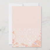 美しい日の垂直招待状 招待状 (裏面)