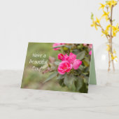 美しい日の挨拶状を持って下さい カード (黄色い花)