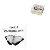 美しい日の蝶を過ごす ラバースタンプ (押印)