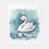 美しい日の設定 フリースブランケット (正面)