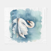 美しい日の設定 フリースブランケット (正面(横))