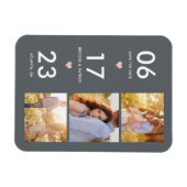 美しい日付編集可能な色日付の磁石を保存 マグネット (横)