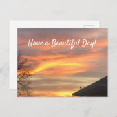 美しい日帰り葉書がある ポストカード (正面/裏面)