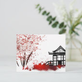 美しい日本のさくらんぼ林の家 シーズンポストカード (スタンド正面)