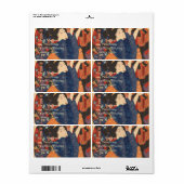 美しい日本のはカラフル ラベル (フルシート)