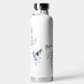 美しい日本のコイ魚が泳ぐ ウォーターボトル (右面)