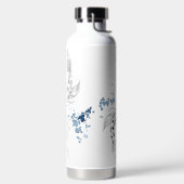 美しい日本のコイ魚が泳ぐ ウォーターボトル (左面)