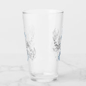 美しい日本のコイ魚が泳ぐ タンブラーグラス (左)