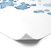 美しい日本のコイ魚が泳ぐ ポスター (角)