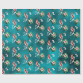 美しい日本のコイ魚さくらんぼ日本 ラッピングペーパー (フラット)