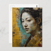 美しい日本の女性 ポストカード (正面/裏面)