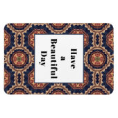 美しい日柄を持ファンシーつ マグネット (横)