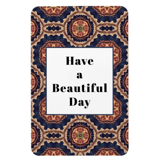 美しい日柄を持ファンシーつ マグネット (縦)