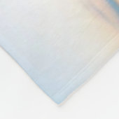 美しい日没のビーチのカスタムなビーチの花嫁 フリースブランケット (角)