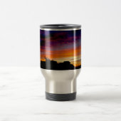 美しい日没の写真と絶縁されたタンブラー トラベルマグ (中央)