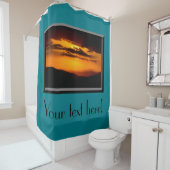 美しい日没の写真 シャワーカーテン (インサイチュ)