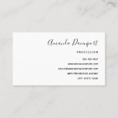 美しい日没の海岸写真 名刺 (裏面)