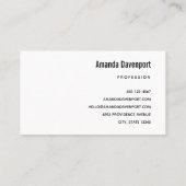 美しい日没の海岸写真 名刺 (裏面)