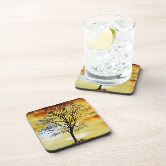 美しい日没の風景写真芸術 コースター (右側)