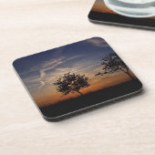 美しい日没の風景写真芸術 コースター (左側)