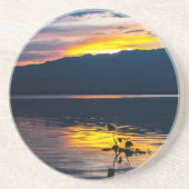 美しい日没の風景写真芸術 コースター (正面)